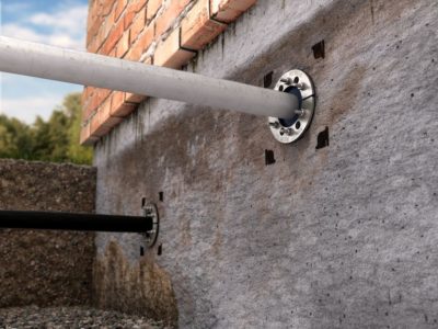 Прокладка газопровода через стену в футляре